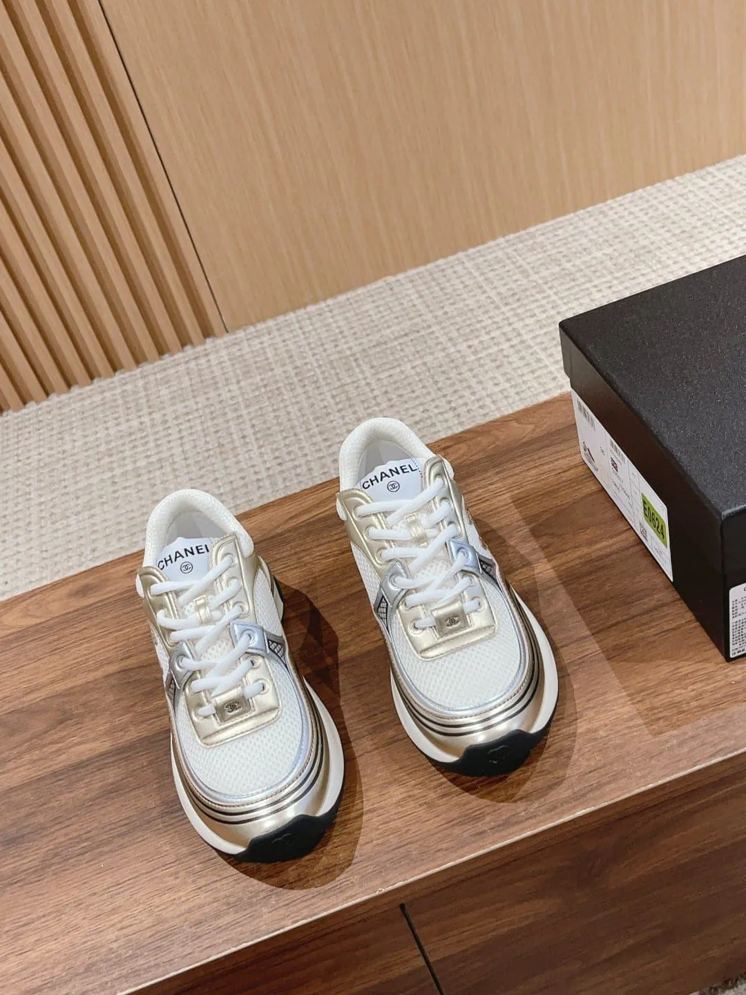 Chanel Chunky Platform Sneakers by Chanel in Shoes